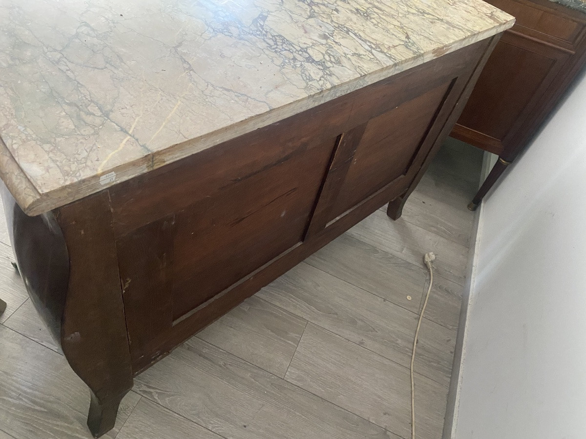 Commode tombeau de style  louis XV-photo-4
