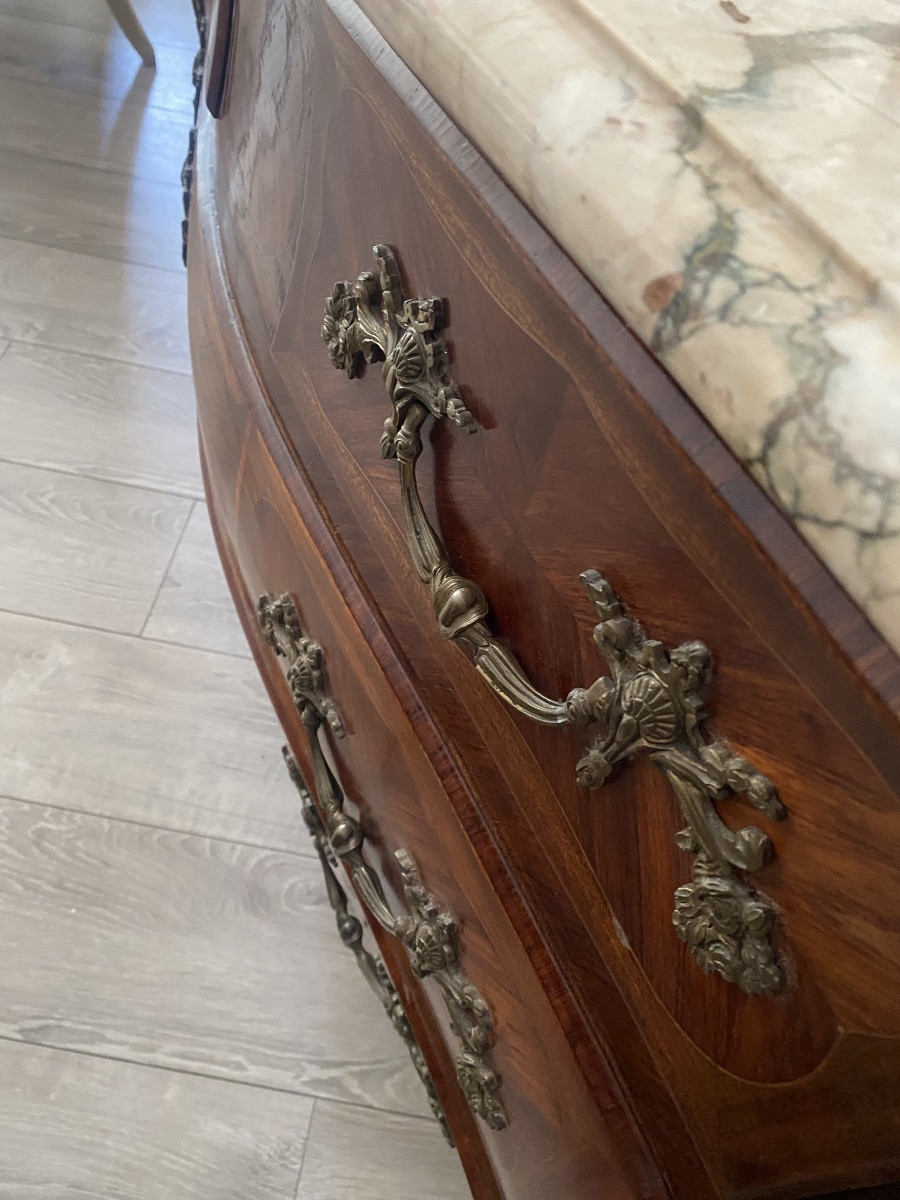 Commode tombeau de style  louis XV-photo-3