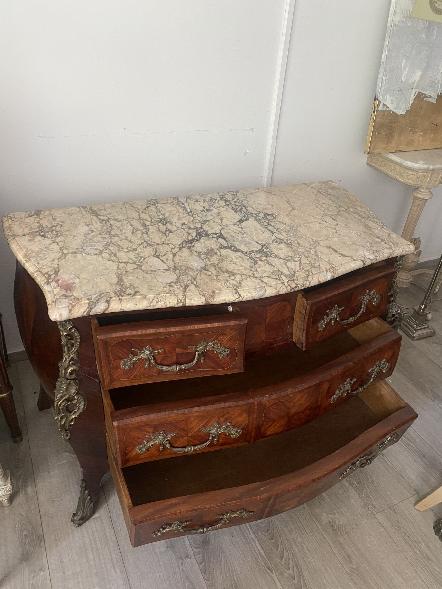 Commode tombeau de style  louis XV-photo-7