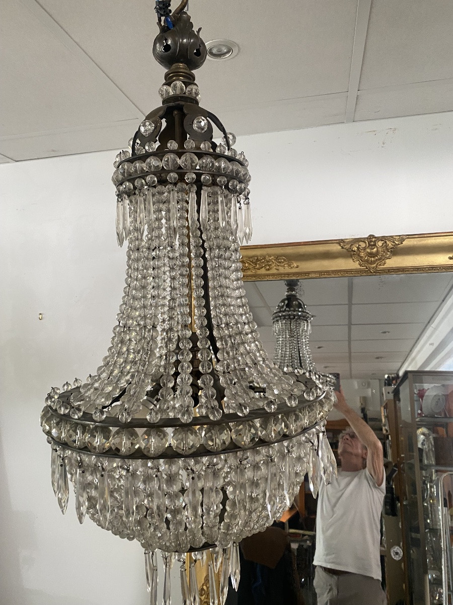 19th Century Hot Air Balloon Chandelier -photo-2