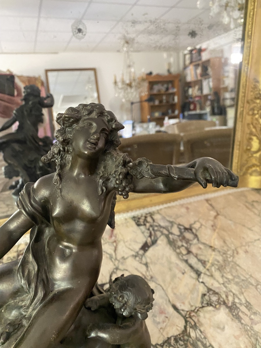 Bronze: Woman Riding A Faun -photo-3