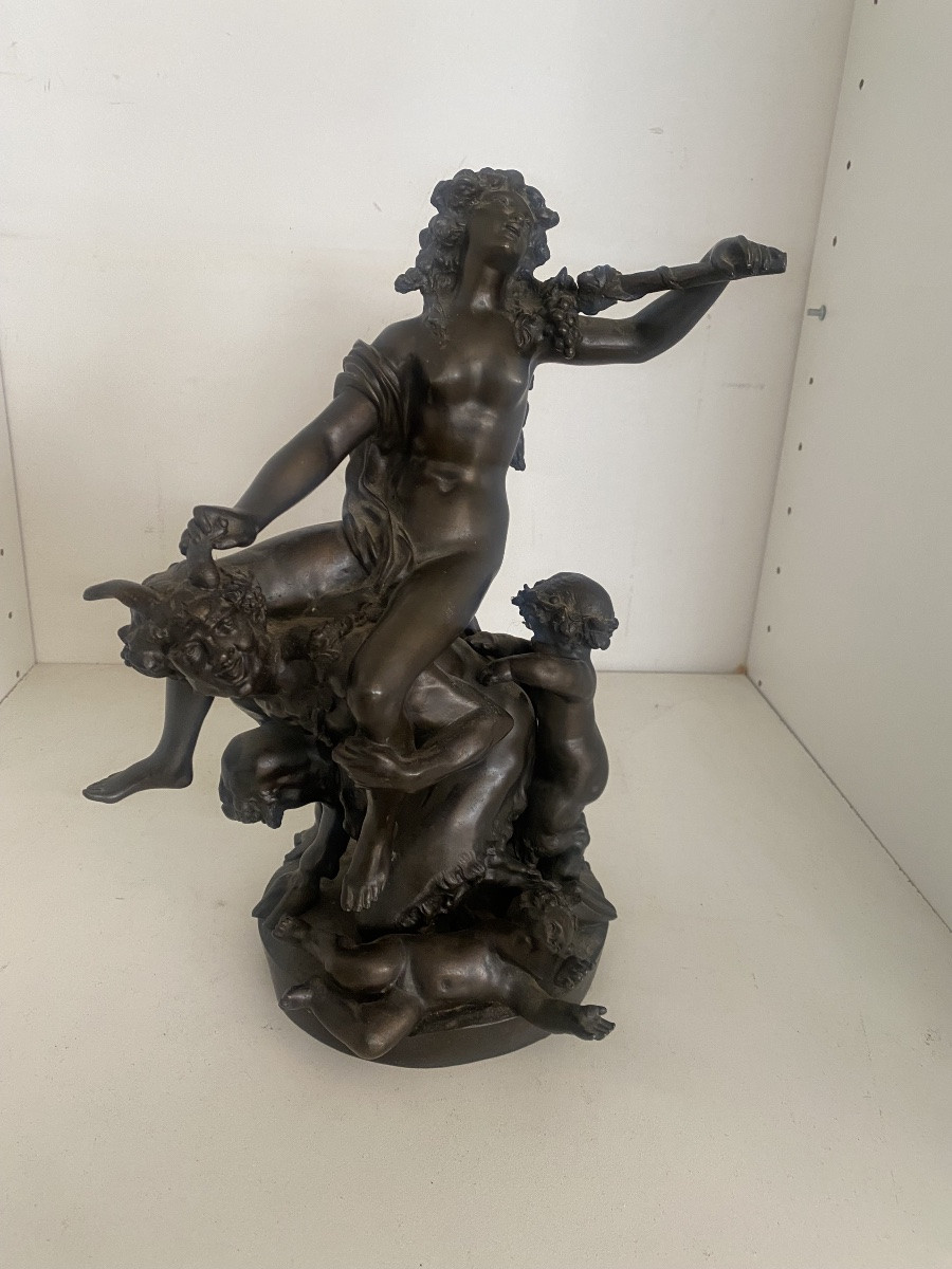 Bronze: Woman Riding A Faun -photo-4
