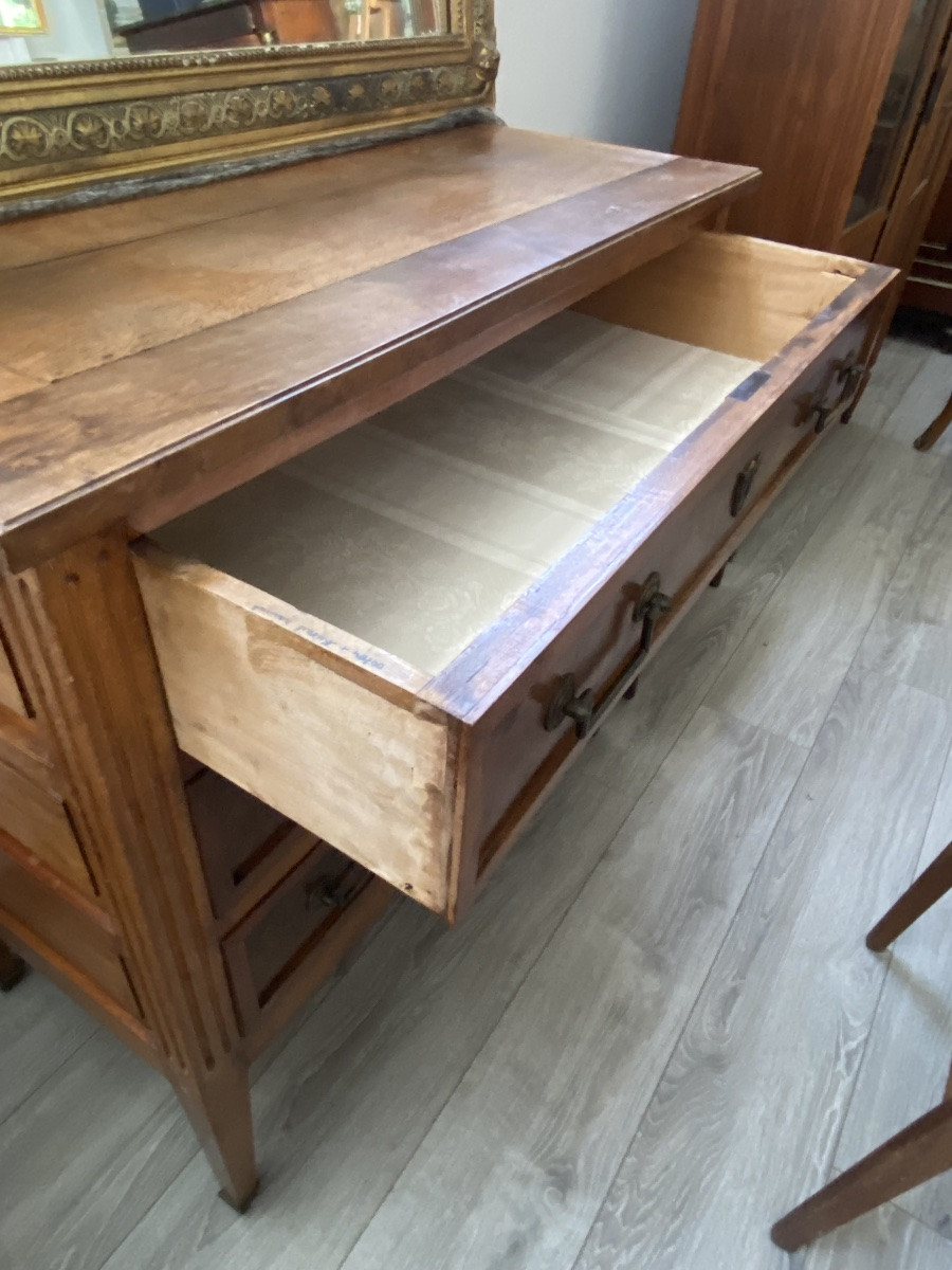 Commode Louis XVI merisier massif -photo-2