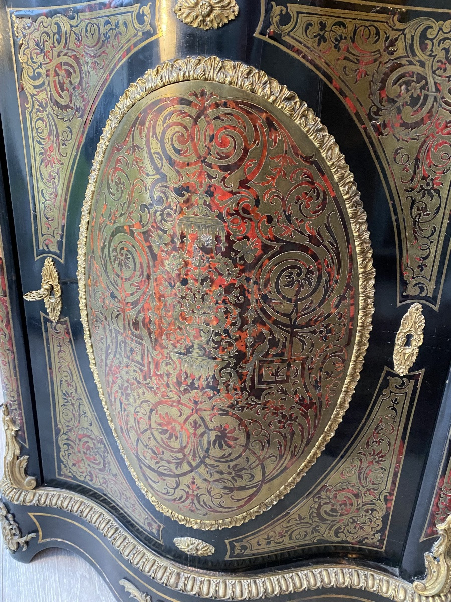 Meuble Boulle galbé Napoleon ||| -photo-5