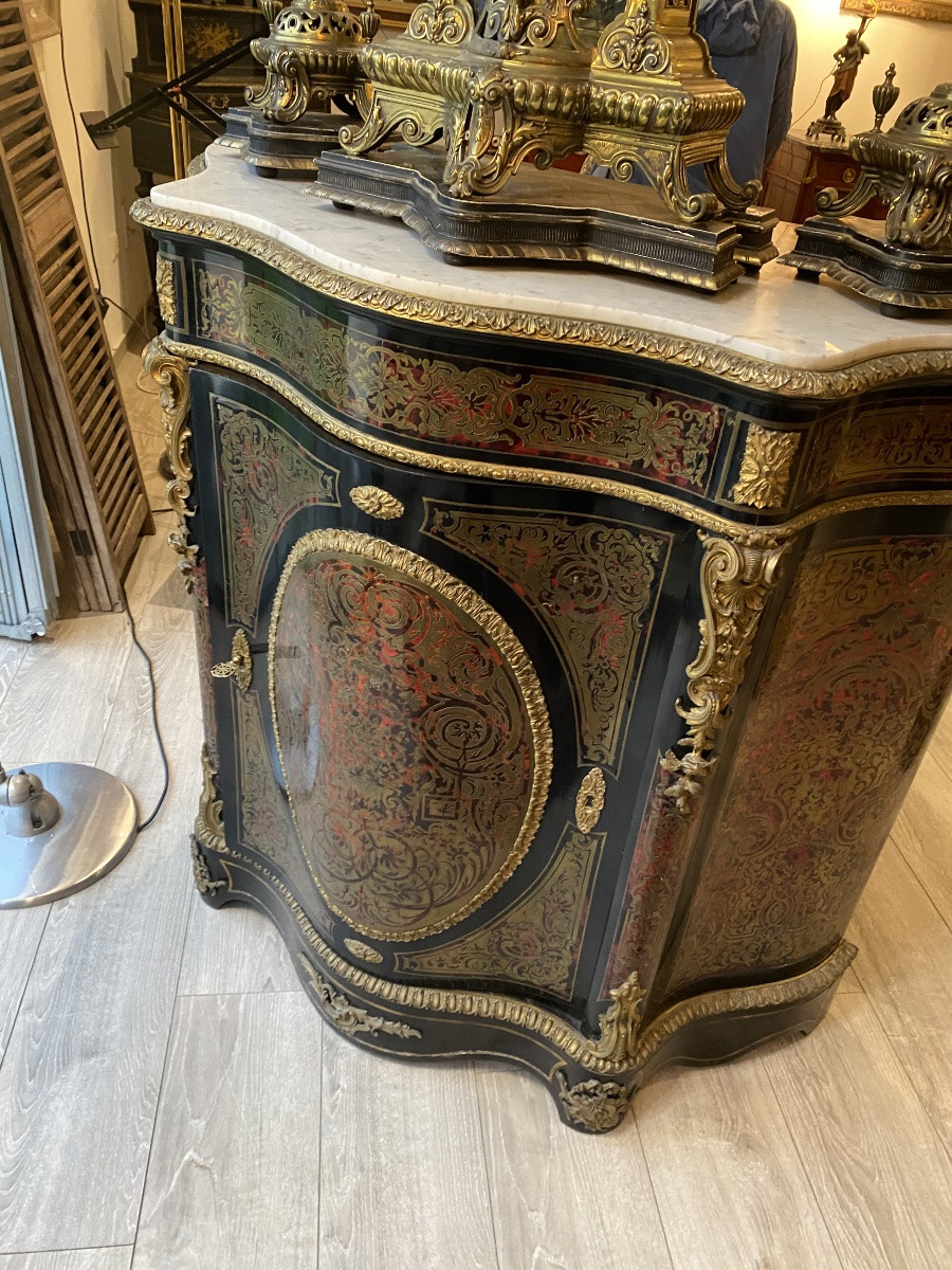 Meuble Boulle galbé Napoleon ||| -photo-7