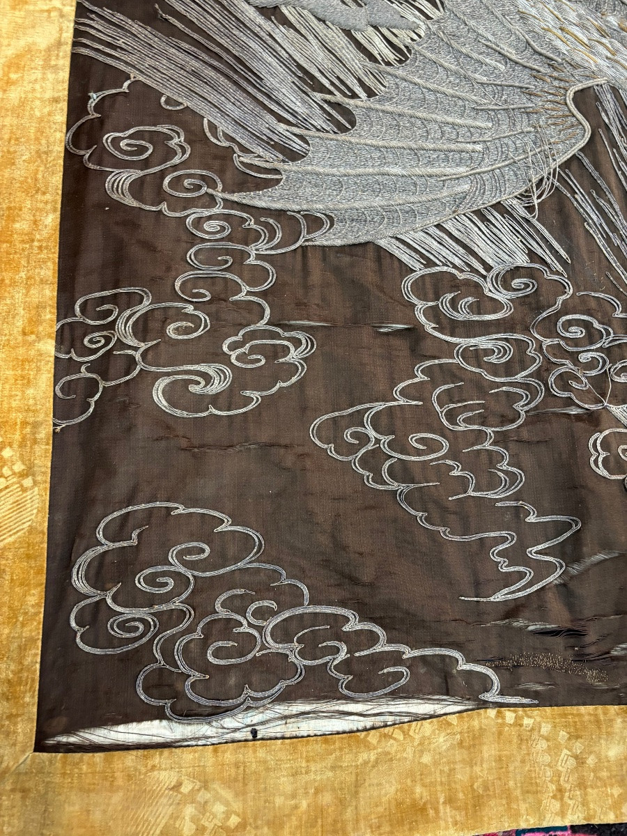 2 Japanese Silver Embroidery -photo-2