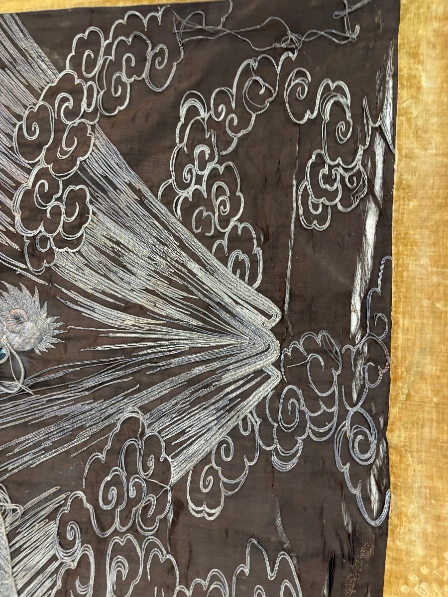 2 Japanese Silver Embroidery -photo-3