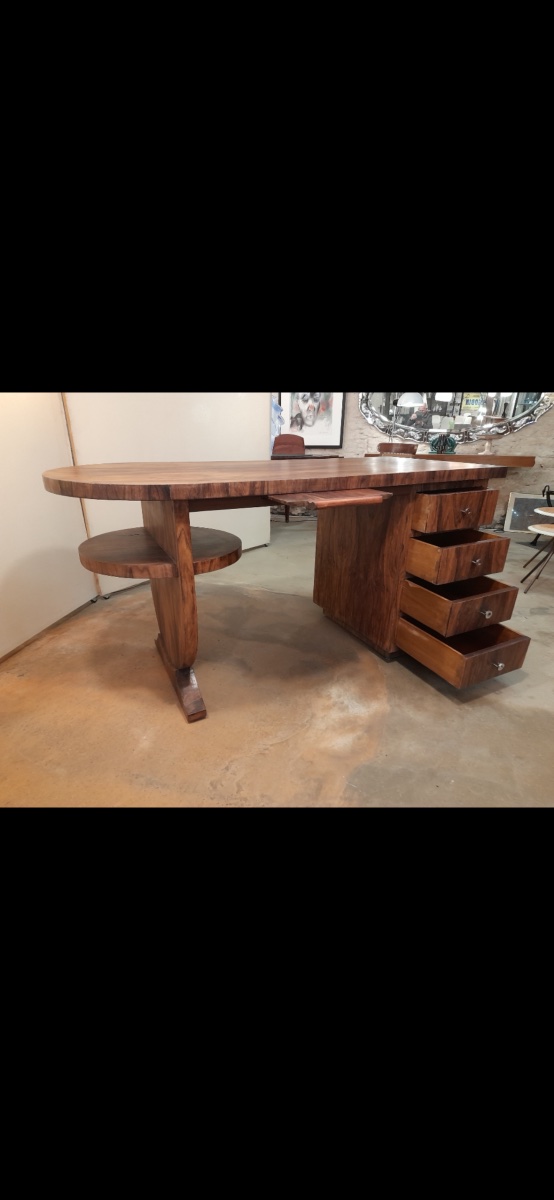 Bureau années 30/40 palissandre -photo-1