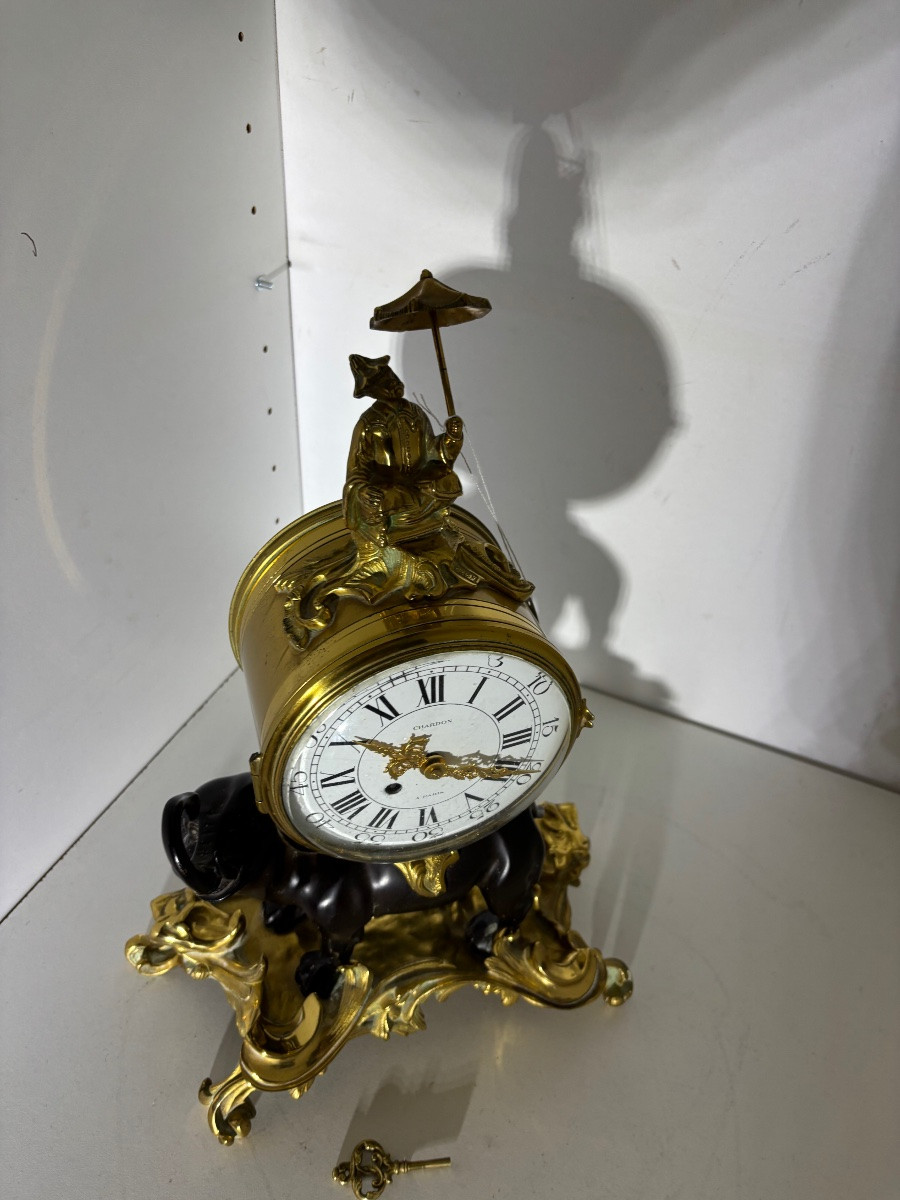 Pendule à l éléphant : maison Chardon -photo-4