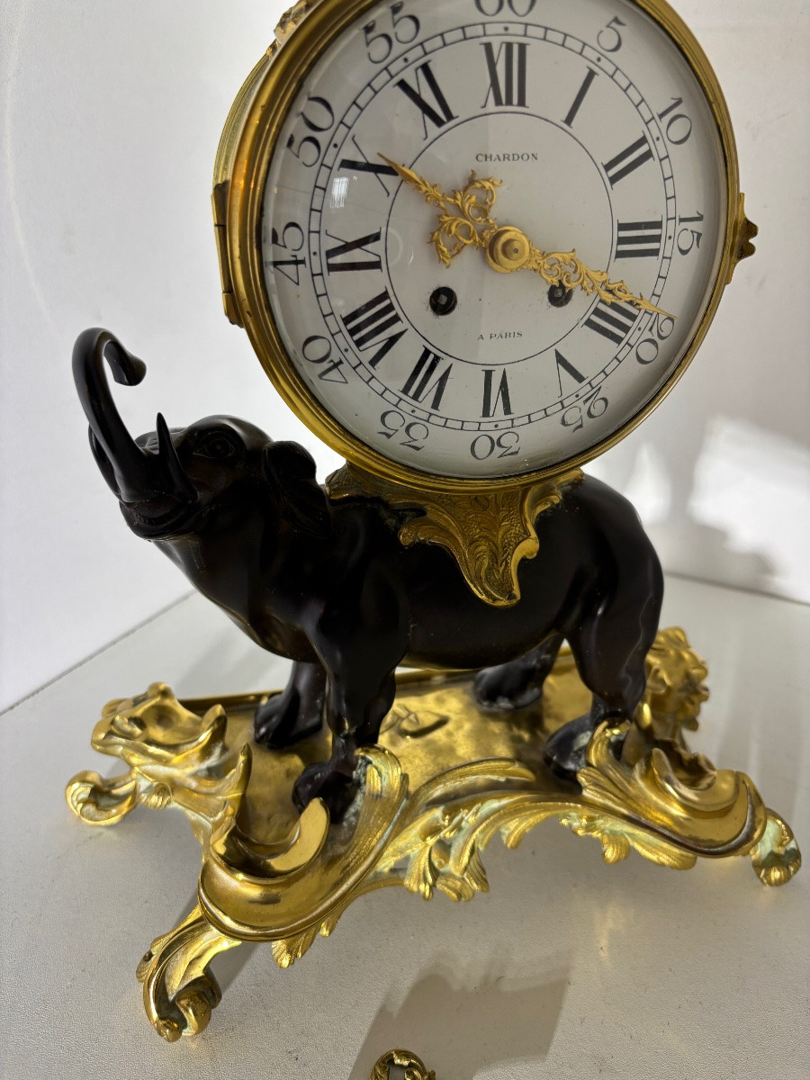 Pendule à l éléphant : maison Chardon -photo-1