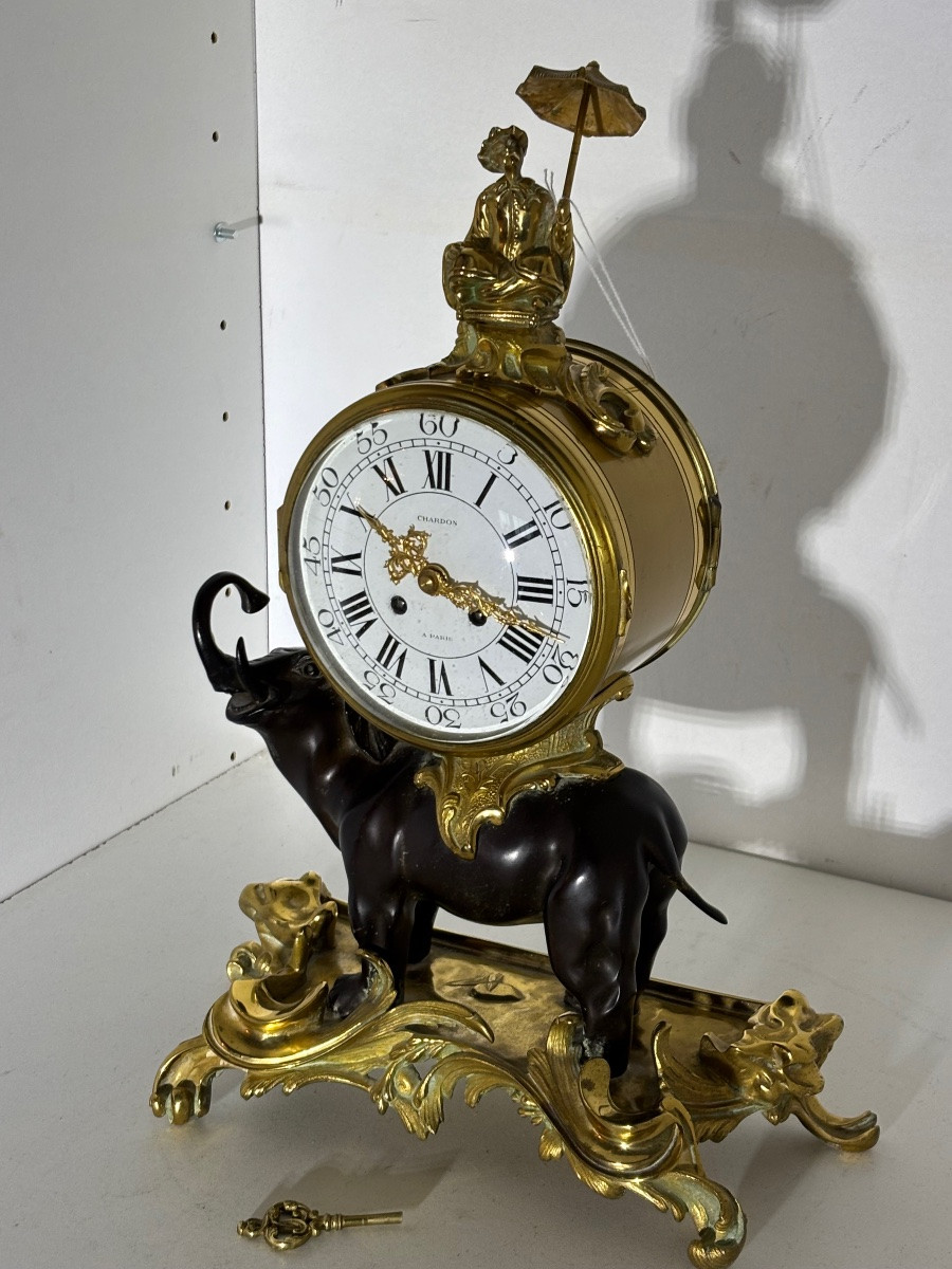 Pendule à l éléphant : maison Chardon -photo-4