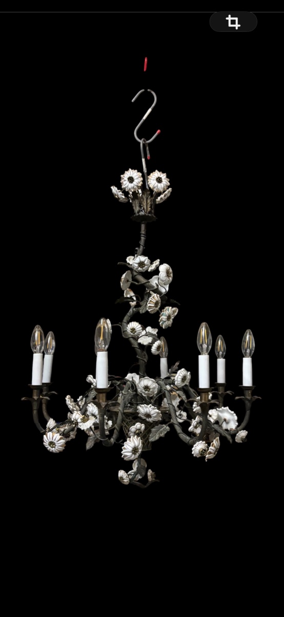 Lustre métal et meisen 