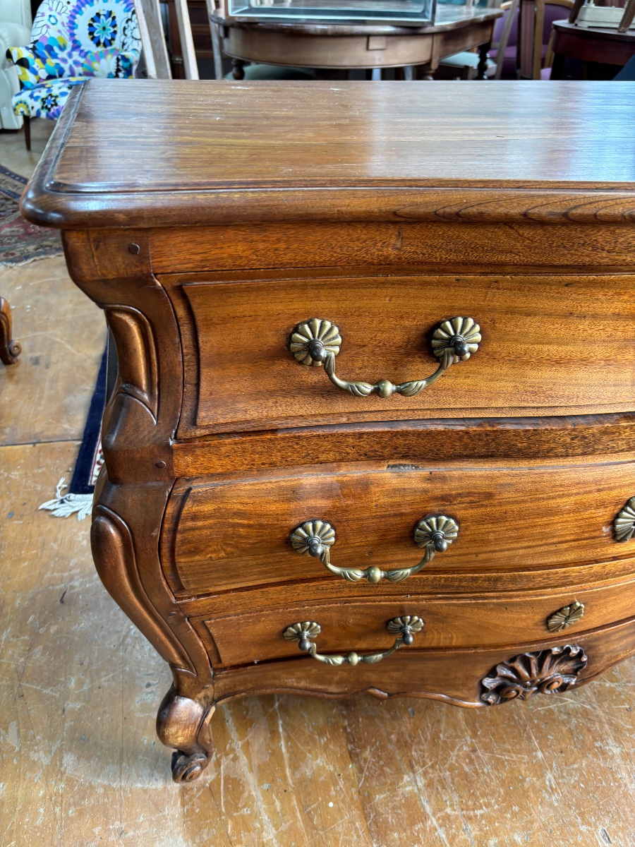 Tomb Style Mahogany Chest Of Drawers-photo-3