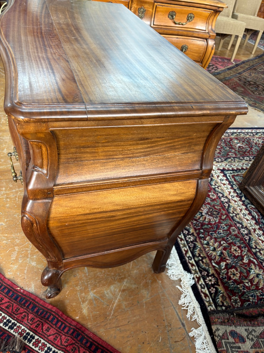 Tomb Style Mahogany Chest Of Drawers-photo-4