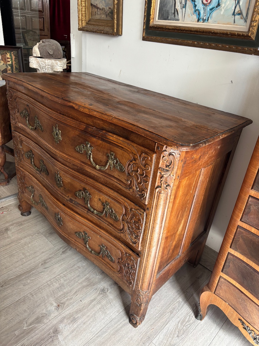 18th-century Lyon-style Chest Of Drawers, Walnut   -photo-7