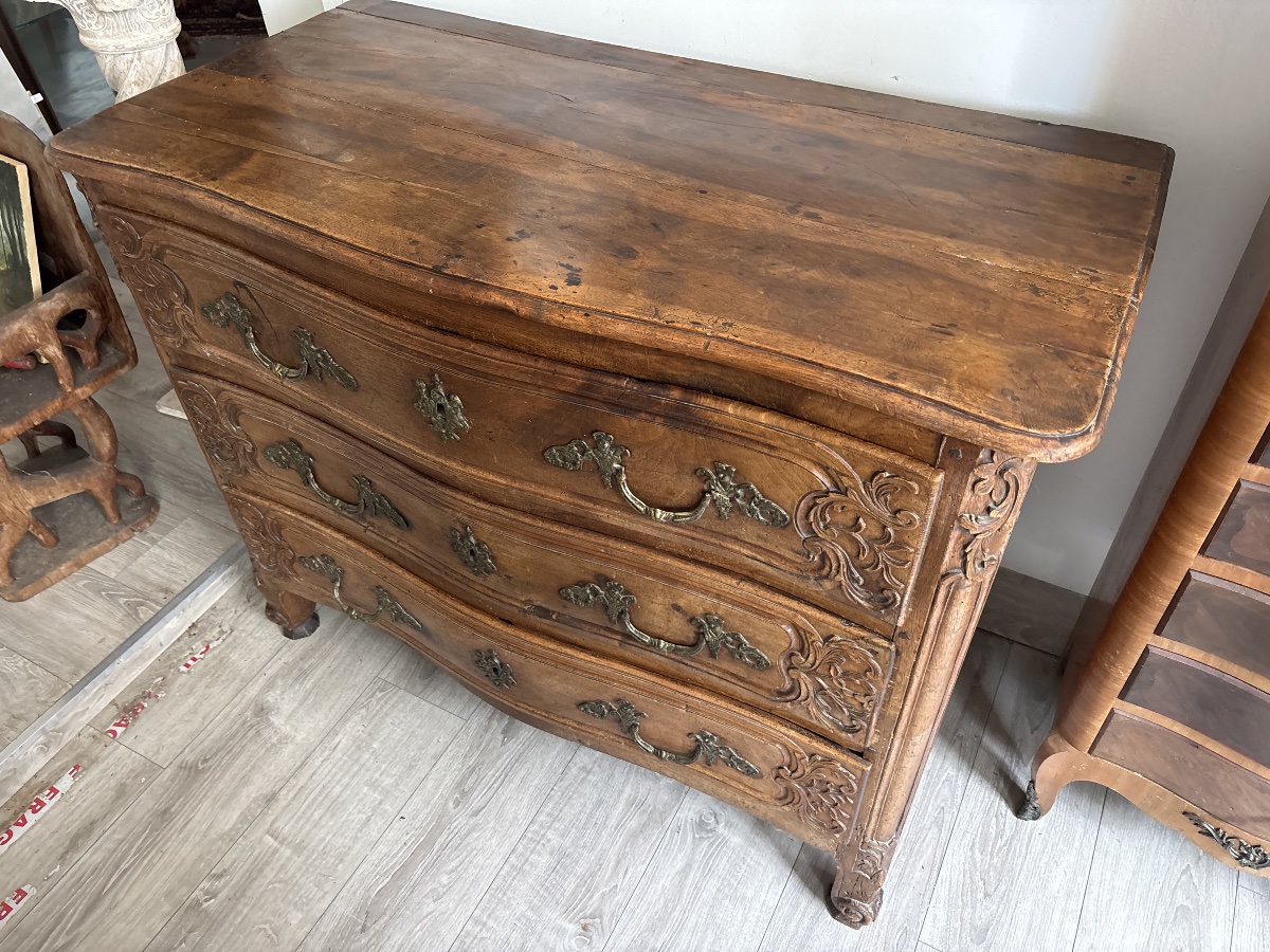 18th-century Lyon-style Chest Of Drawers, Walnut   -photo-5