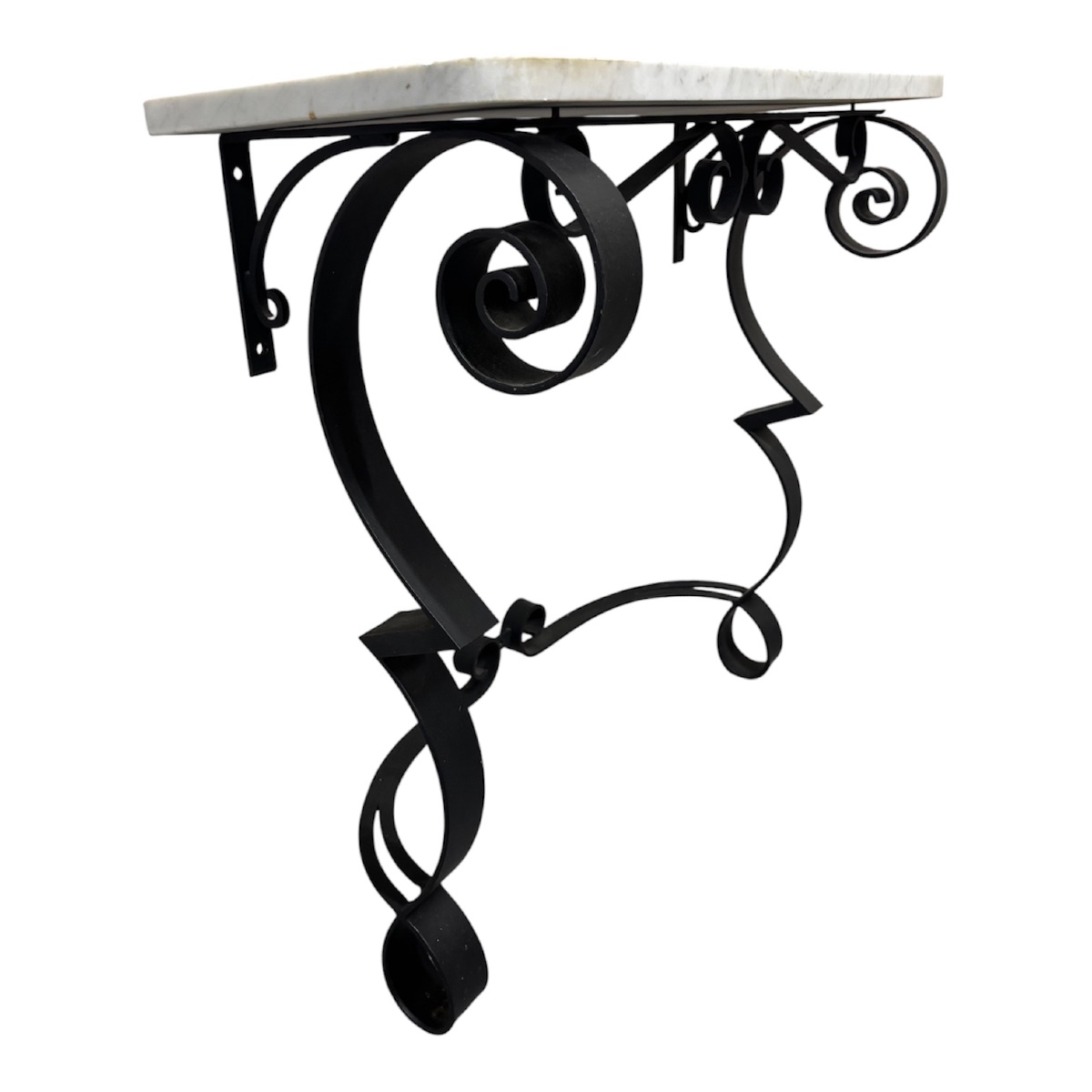 1959/60s Wrought Iron Console Table Raymond Subes -photo-1