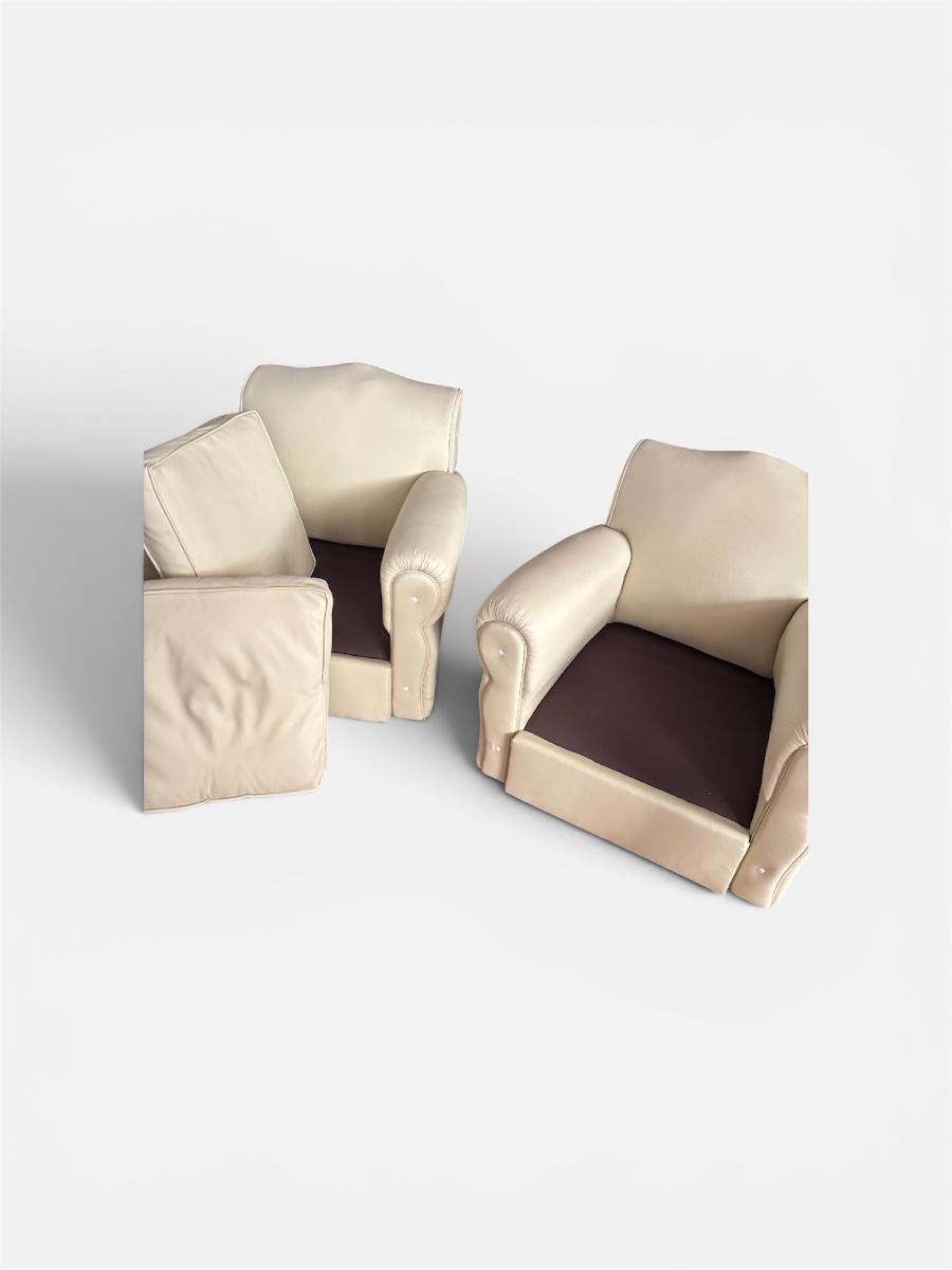 Pair Of Club Chairs 