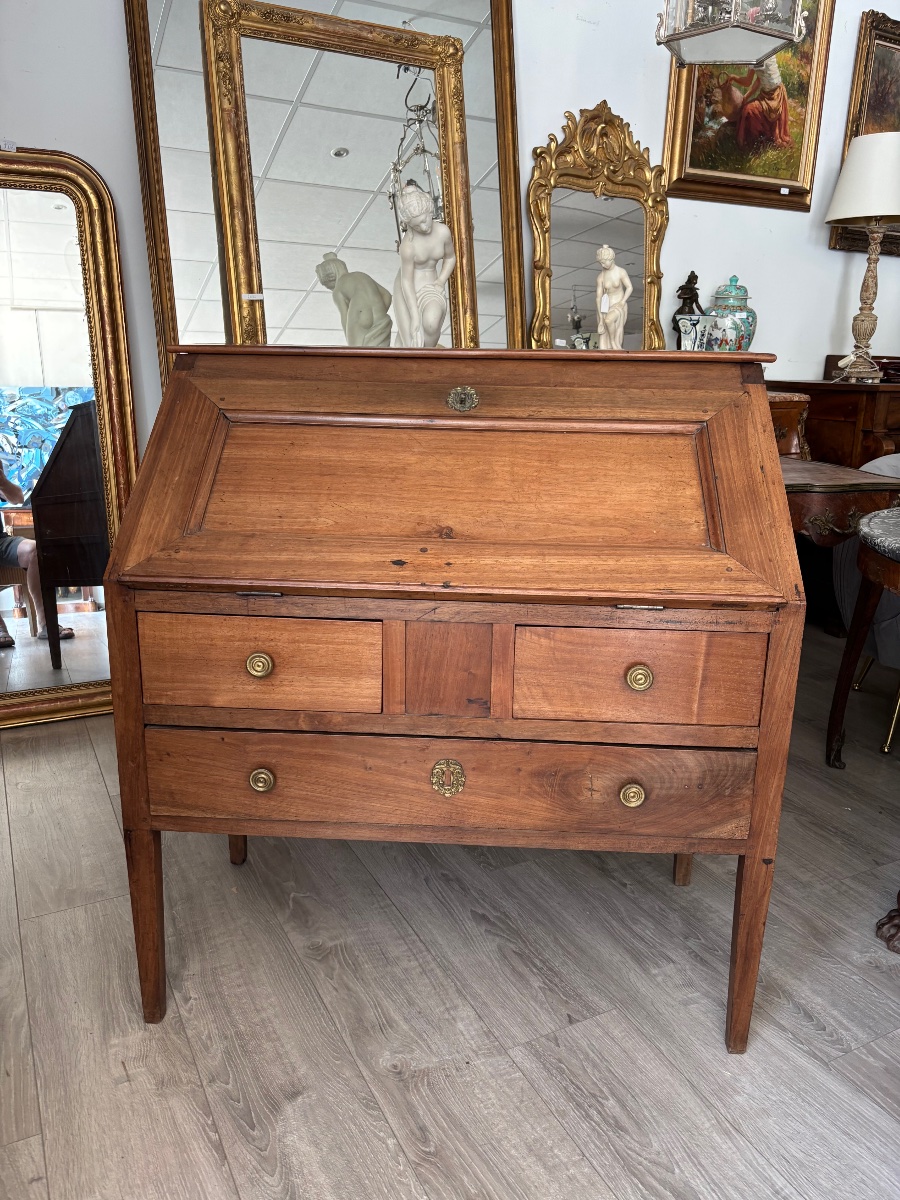 Solid Light-colored Fruitwood Slanted Desk, No. 19 