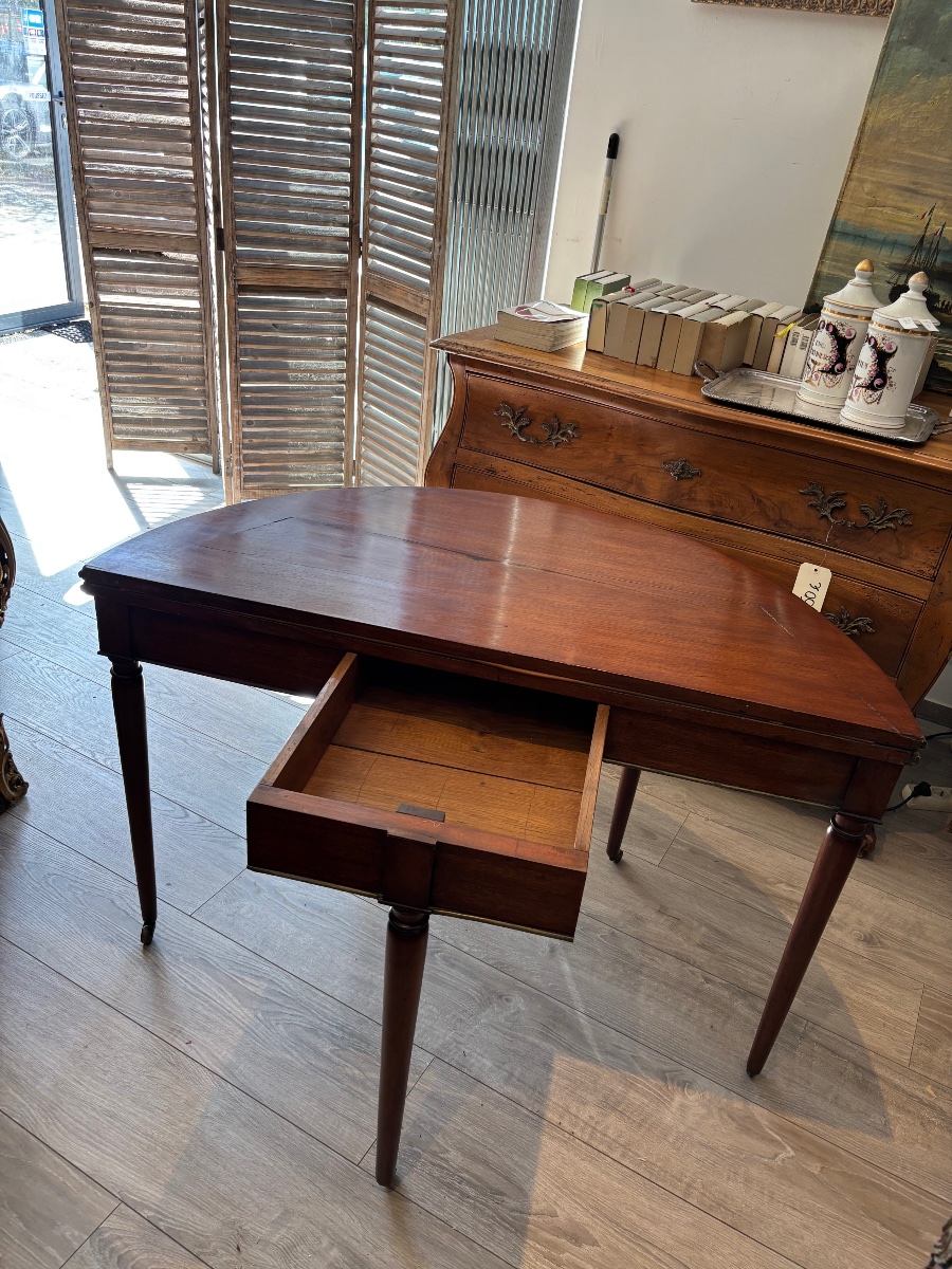 Louis XVI-era Half-moon Game Table -photo-5