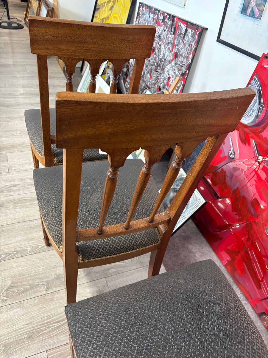Set Of 6 Louis XVI-style Chairs -photo-5