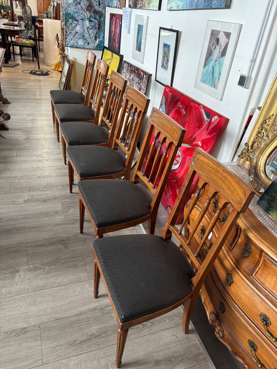 Set Of 6 Louis XVI-style Chairs 