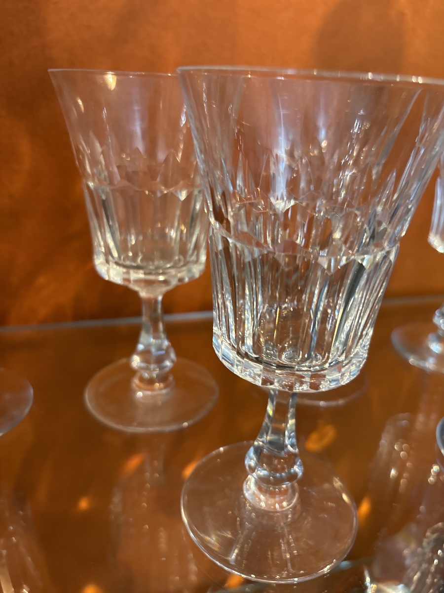 7 verres à vin + 2 ébréchés offerts -photo-3