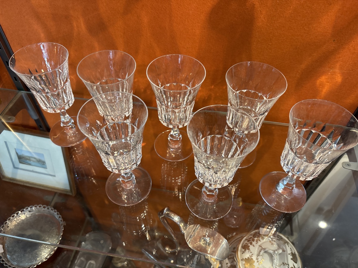 7 verres à vin + 2 ébréchés offerts -photo-4