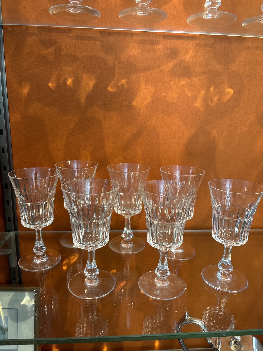 7 verres à vin + 2 ébréchés offerts -photo-1