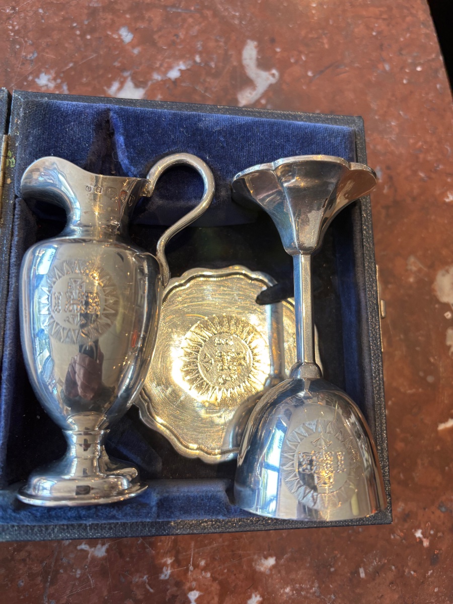 Coffret à Ostie argent anglais -photo-4