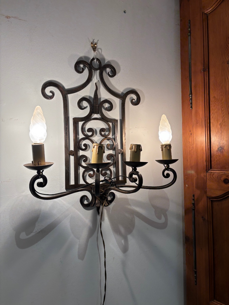 Wrought-iron Wall Sconce -photo-2