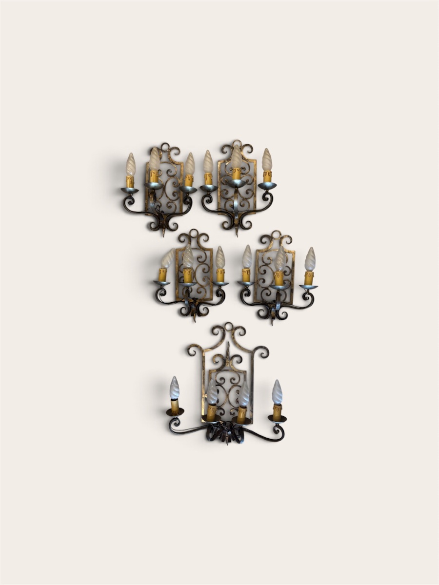 Wrought-iron Wall Sconce 