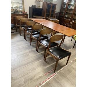 6 chaises Danoise années 60