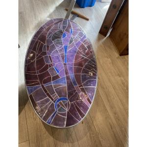 Table basse ceramique Guy TREVOUX 