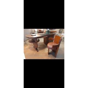 Bureau  avec fauteuil art déco palissandre:  annees 30/40  