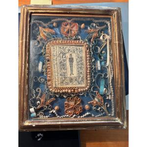 Reliquaire 17/18iem paperolle