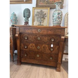 Commode 19 iem ronce de noyer