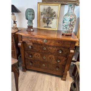 Commode 19 iem ronce de noyer