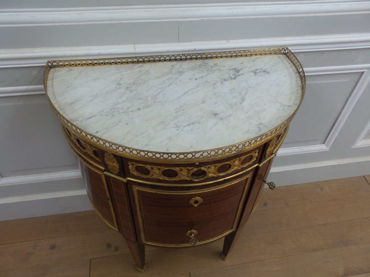 Half-moon Commode Stamped R Lacroix-photo-3