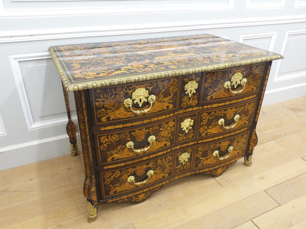 Commode Mazarine d'époque Louis XIV-photo-2