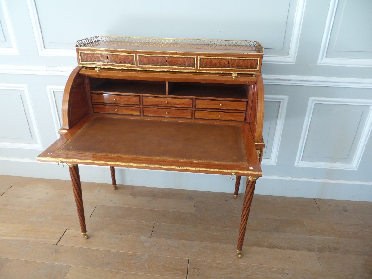 Bureau Cylindre Estampillé Bury-photo-1