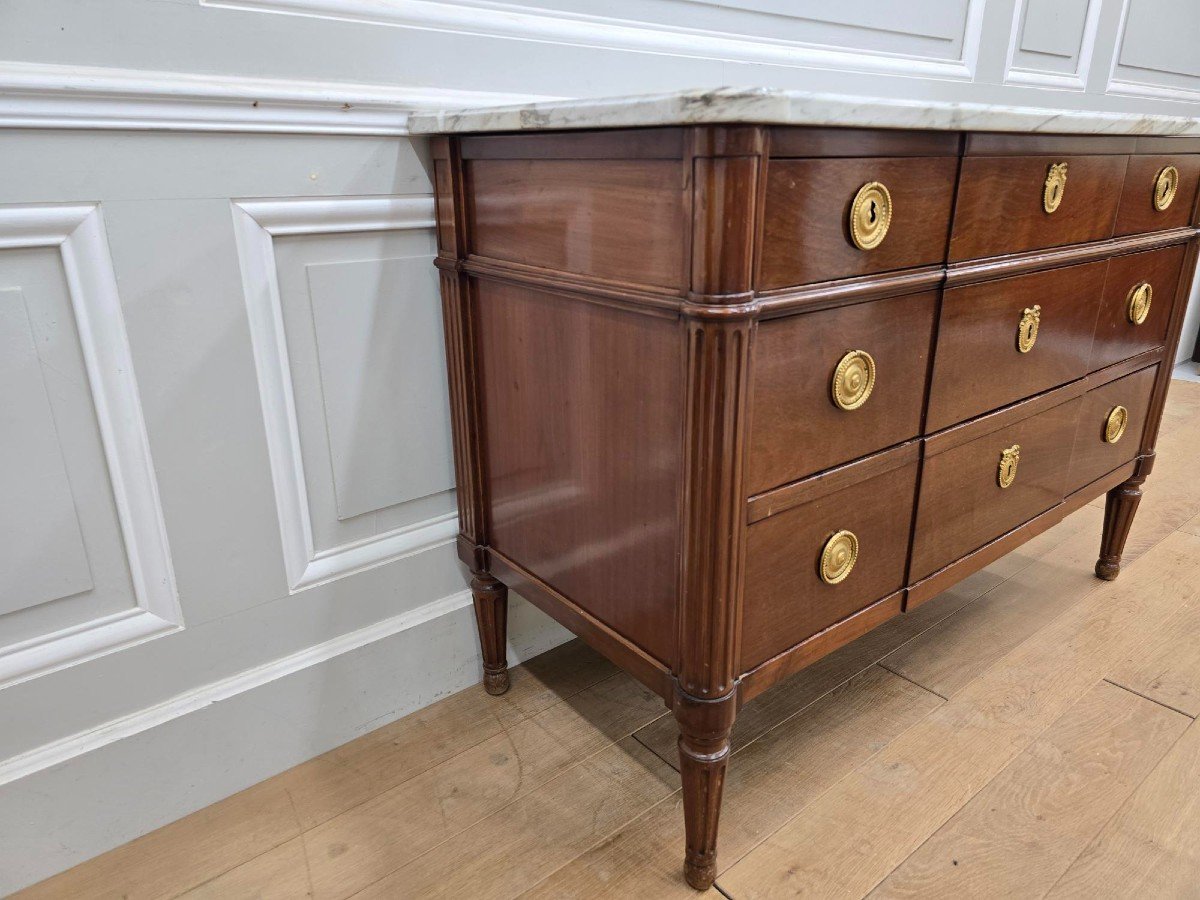 Commode d'époque Louis XVI Estampillée Vassou-photo-1