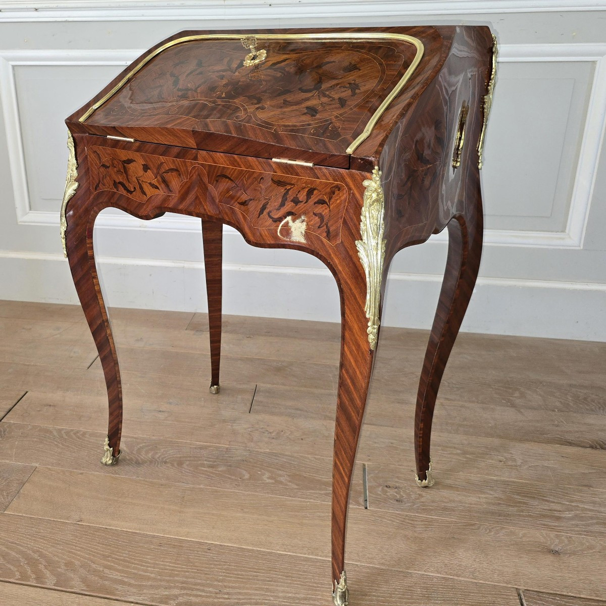 Bureau de pente d'époque Louis XV-photo-2