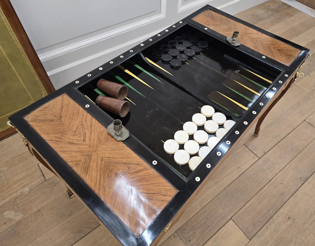 Louis XV Period Tric-trac Table-photo-3