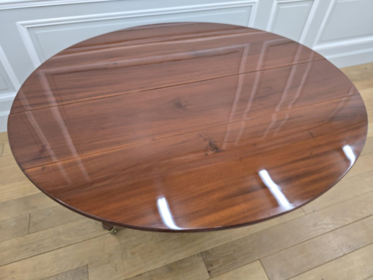 Large 19th-century Mahogany Table-photo-3