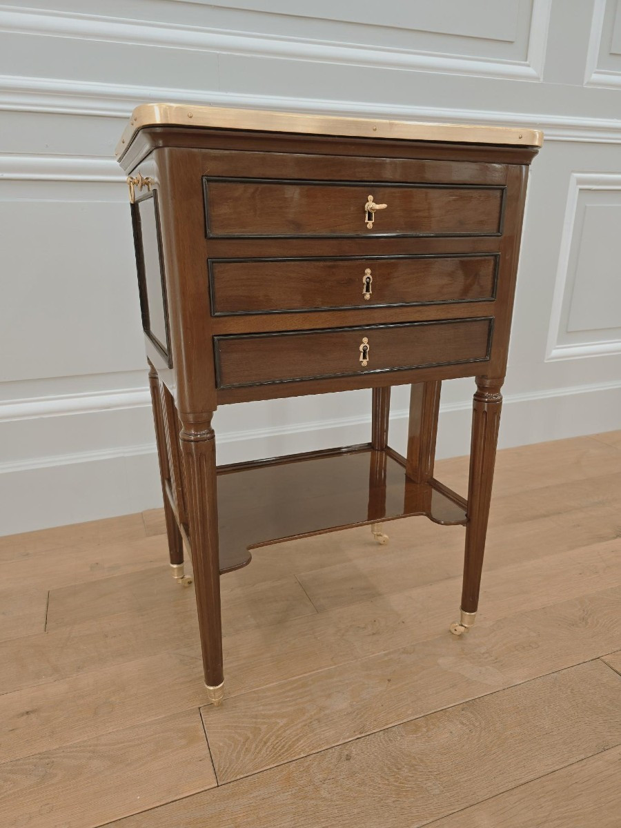 Tronchin Chiffonier Table From The Louis XVI Period -photo-2