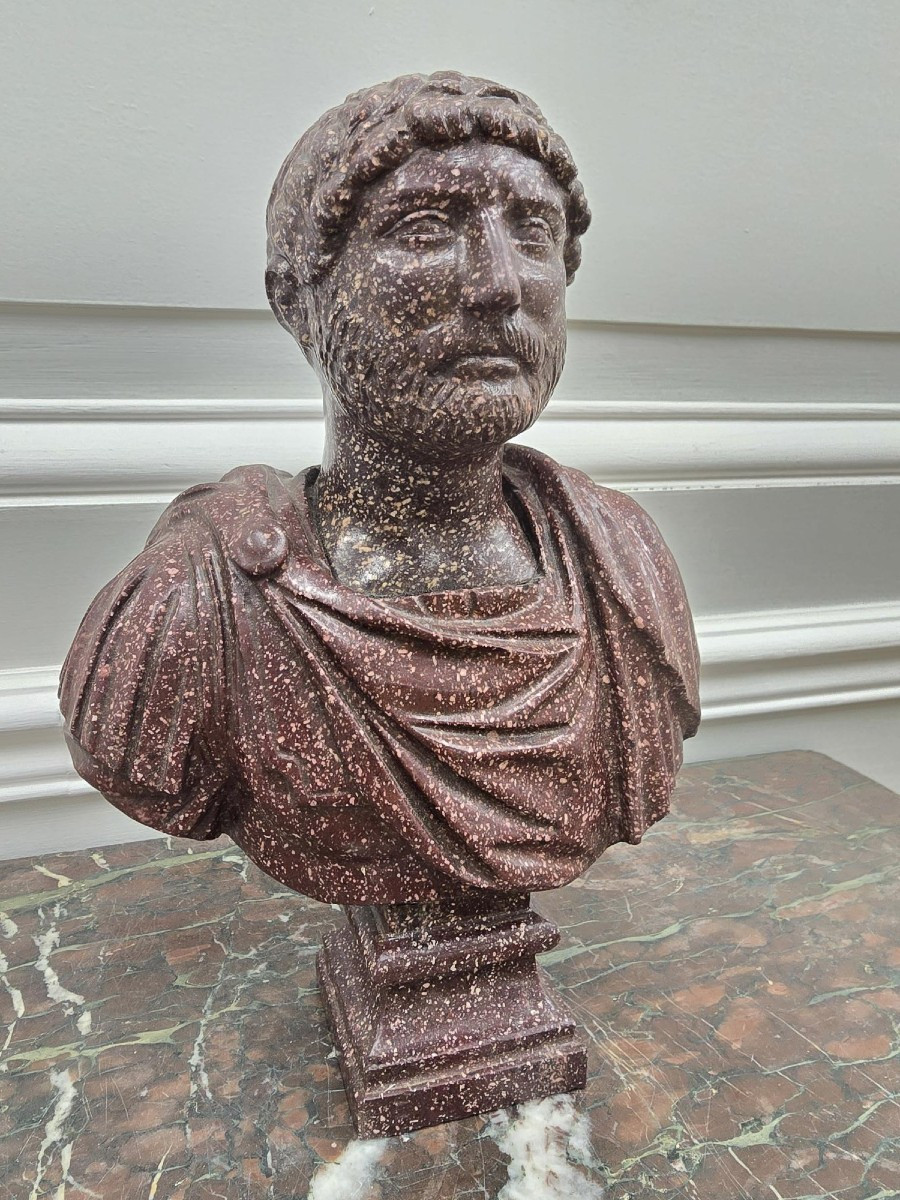  Porphyry Bust 19th Century