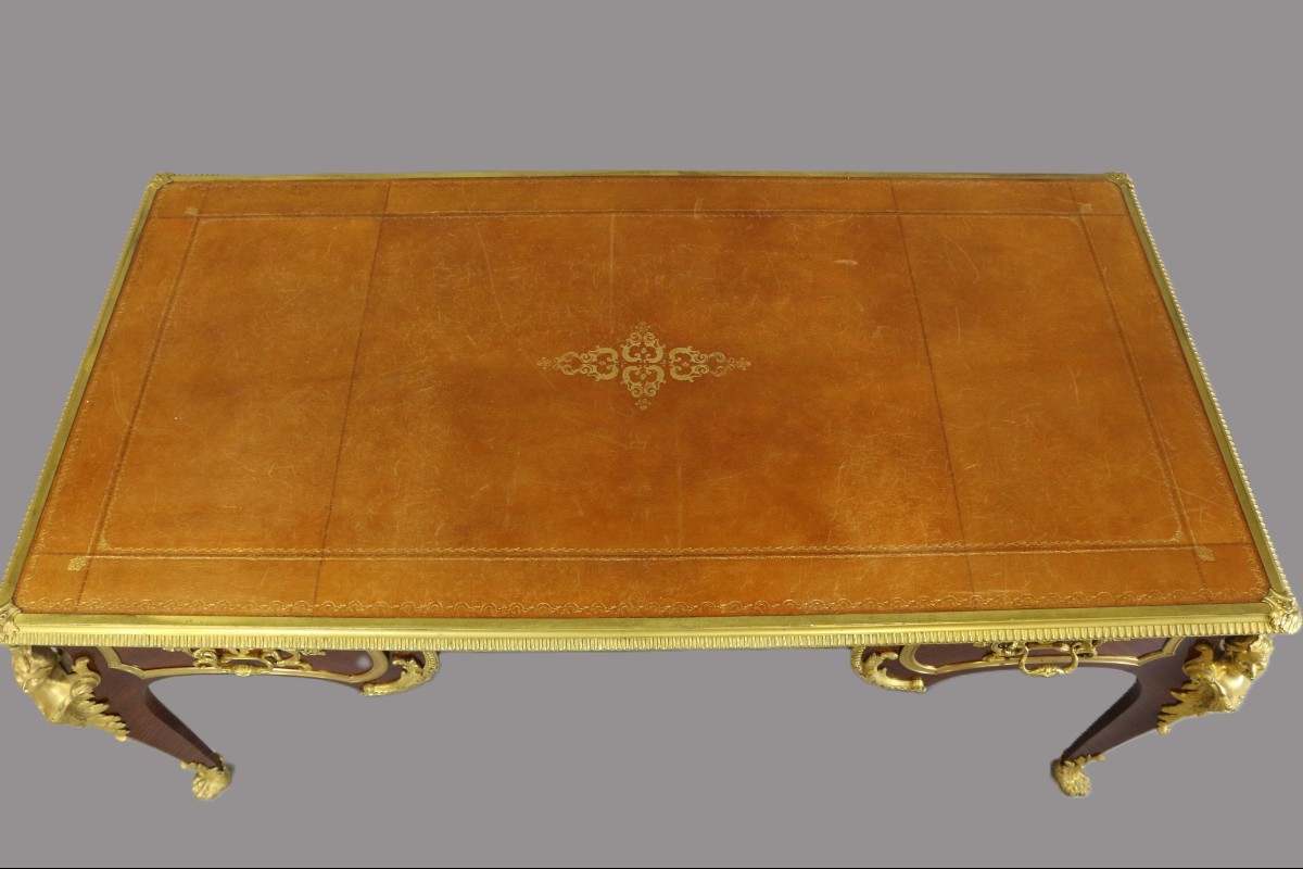 Bureau Plat de style régence Sormani-photo-3