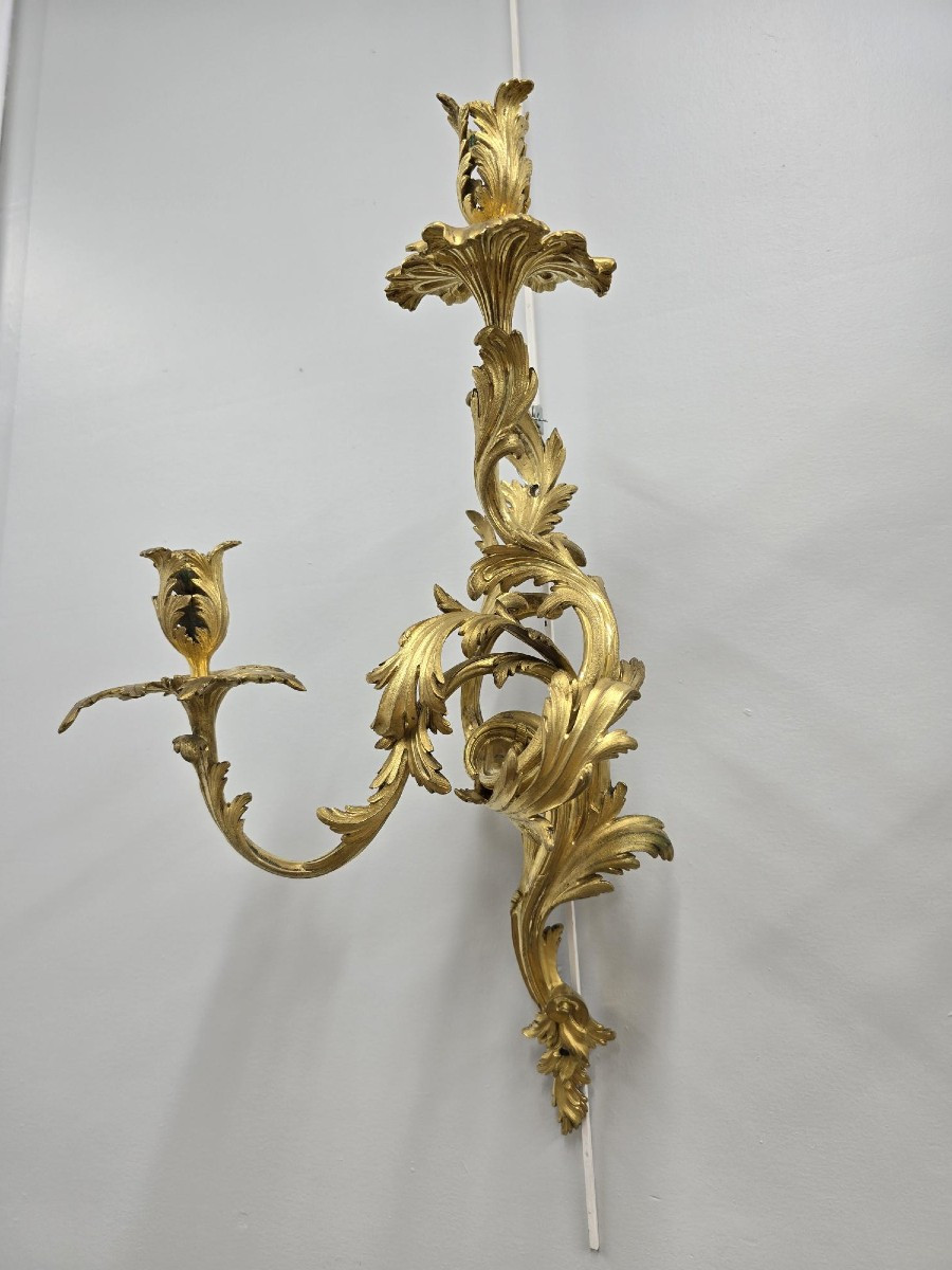 Paire d'appliques d'époque Louis XV-photo-2