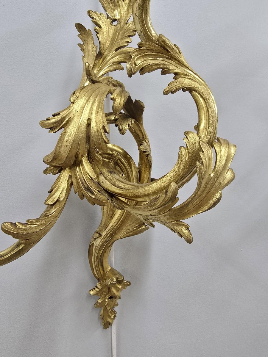 Paire d'appliques d'époque Louis XV-photo-4